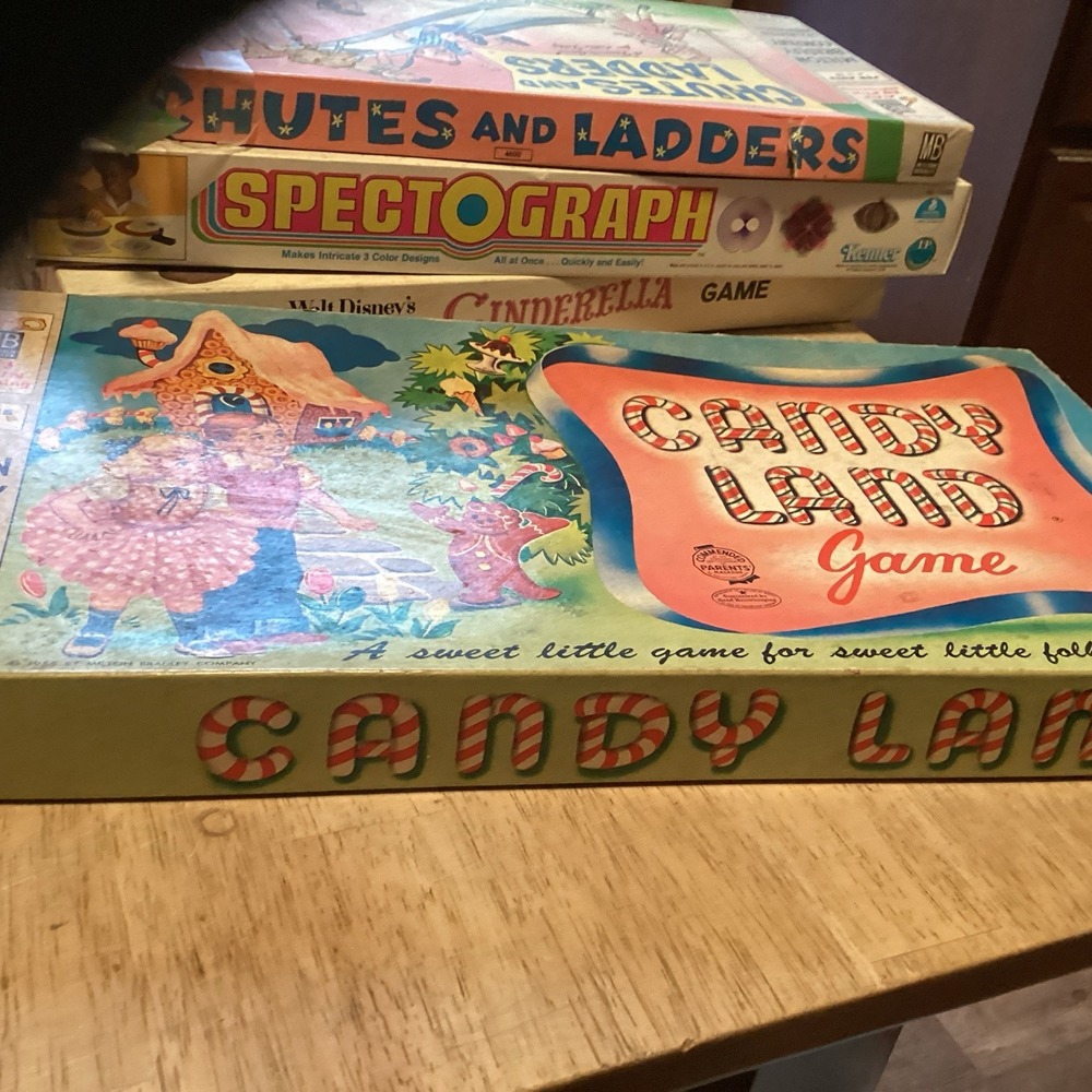 Vintage 1962 Milton Bradley Candy Land Board Game Retro 4403 Rare Complete